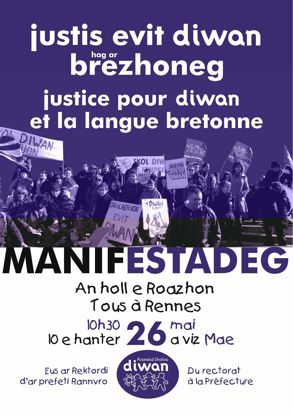 Manifestateg Roazhon 26/05/18 – Manifestation Rennes 26/05/18